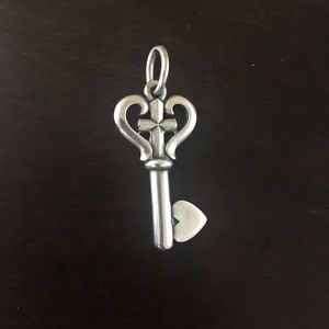 James Avery heart and cross pendant